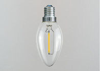 आवासीय और इनडोर के लिए FG45 2W / 4W पीला फिलामेंट एलईडी लाइट बल्ब CE