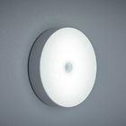 बेडरूम के लिए मोशन सेंसर के साथ गोल डिजाइन रात की रोशनी सफेद प्रकाश 6000K