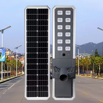 उच्च मार्ग या पार्किंग स्थल के लिए सभी एक सौर प्रकाश 80w 100w 120w में डाई कास्टिंग एल्यूमीनियम आवास