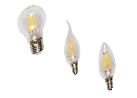6W E27 Dimmable LED टियर ड्रॉप शेप फिलामेंट 2700K-6500K ग्लास उच्च दक्षता