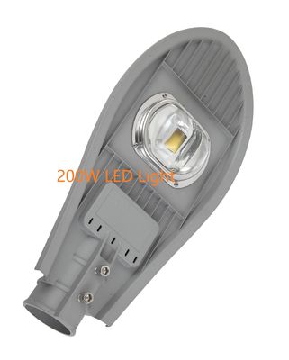 IP65 200W आउटडोर एलईडी स्ट्रीट लाइट्स 3000K / 6500K 130LM / W COB लाइट सोर्स