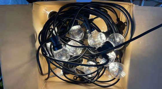 G50 G40 A60 हॉलिडे IP65 सोलर पावर्ड स्ट्रिप लाइट
