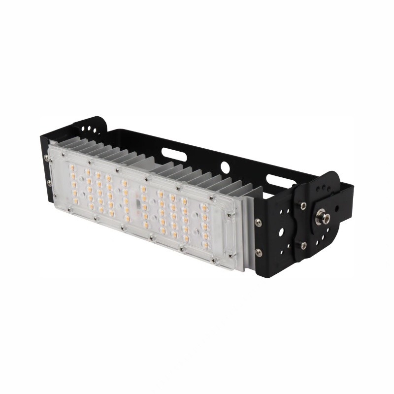 50w 100w 150w 200w उच्च शक्ति एलईडी मॉड्यूलर फ्लडलाइट समायोज्य ब्रैकेट के साथ IP66 इनडोर और आउटडोर प्रकाश व्यवस्था के लिए अच्छा